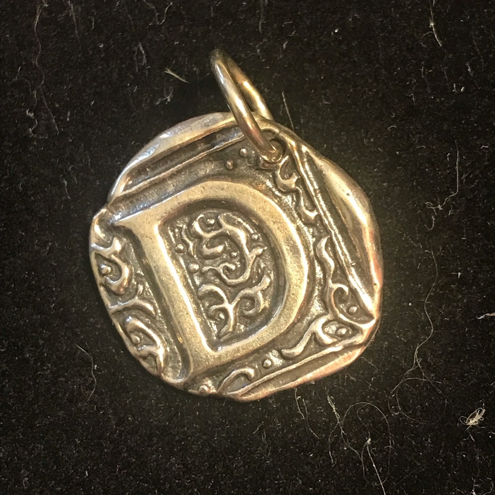 Waxing Poetic “D” charm